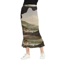 Ponale Road, Garda, Italy  Maxi Fishtail Chiffon Skirt