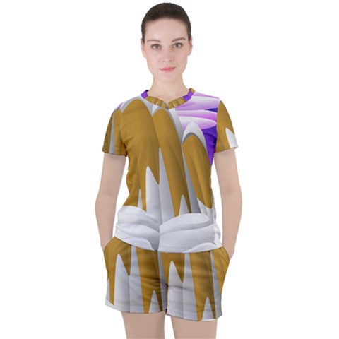 Europa Positive Thinking Mountain Women s Tee And Shorts Set by Wegoenart