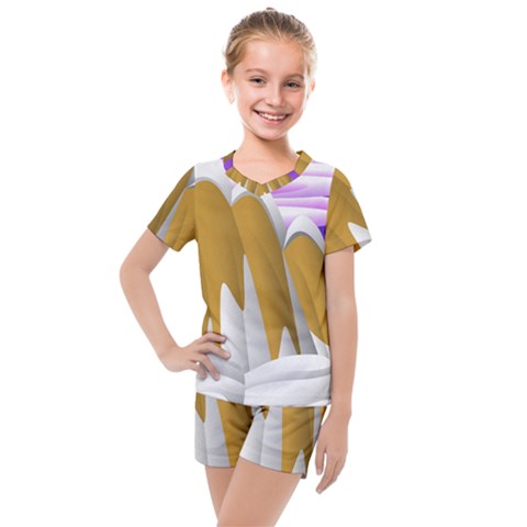 Europa Positive Thinking Mountain Kids  Mesh Tee And Shorts Set by Wegoenart