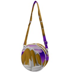 Europa Positive Thinking Mountain Crossbody Circle Bag by Wegoenart