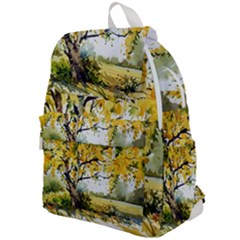 Landscape Painting Meadow Garden Top Flap Backpack by Wegoenart