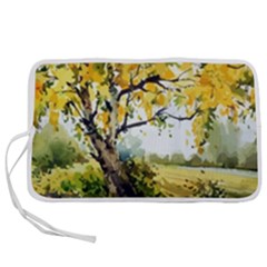 Landscape Painting Meadow Garden Pen Storage Case (m) by Wegoenart