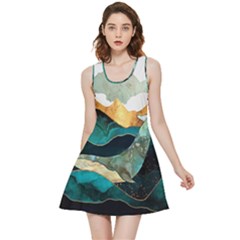 Ocean Whale Painting Sea Undersea Inside Out Reversible Sleeveless Dress by Wegoenart