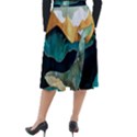 Ocean Whale Painting Sea Undersea Classic Velour Midi Skirt  View2