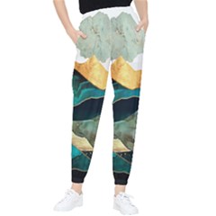 Ocean Whale Painting Sea Undersea Tapered Pants by Wegoenart