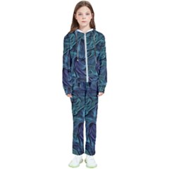 Abstract Waves Background Texture Wave Kids  Tracksuit