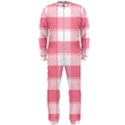 Pink and white plaids OnePiece Jumpsuit (Men) View1