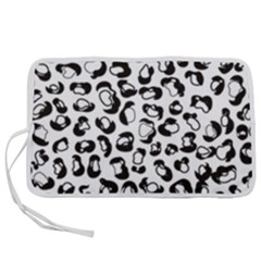 Black And White Leopard Print Jaguar Dots Pen Storage Case (s) by ConteMonfrey