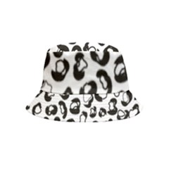 Black And White Leopard Print Jaguar Dots Inside Out Bucket Hat (kids) by ConteMonfrey