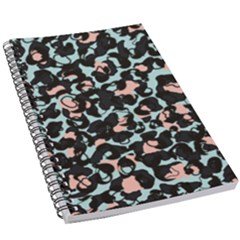 Blue And Pink Jaguar Dots Leopard Black And White Leopard Print Jaguar Dots 5 5  X 8 5  Notebook by ConteMonfrey