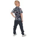 Blue And Pink Jaguar Dots Leopard Black And White Leopard Print Jaguar Dots Kids  Polo Tee View2