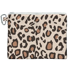 Leopard Jaguar Dots Canvas Cosmetic Bag (xxl) by ConteMonfrey