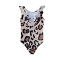 Leopard Jaguar Dots Kids  Frill Swimsuit View2