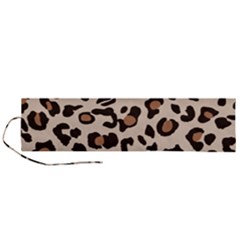 Leopard Jaguar Dots Roll Up Canvas Pencil Holder (l) by ConteMonfrey