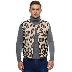 Leopard Jaguar Dots Men s Short Button Up Puffer Vest	 by ConteMonfrey