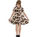 Leopard Jaguar Dots Kids  Short Sleeve Tiered Mini Dress View4