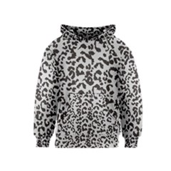 Grey And Black Jaguar Dots Kids  Pullover Hoodie by ConteMonfrey