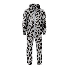 Grey And Black Jaguar Dots Hooded Jumpsuit (kids) by ConteMonfrey