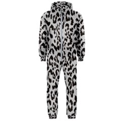 Grey And Black Jaguar Dots Hooded Jumpsuit (men) by ConteMonfrey