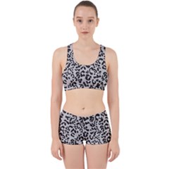 Grey And Black Jaguar Dots Work It Out Gym Set by ConteMonfrey