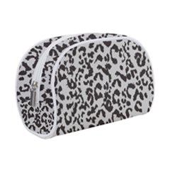 Grey And Black Jaguar Dots Make Up Case (small) by ConteMonfrey