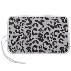 Grey And Black Jaguar Dots Pen Storage Case (m) by ConteMonfrey