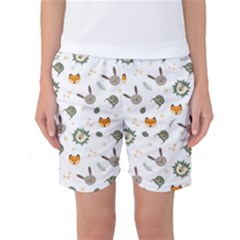 Rabbit, Lions And Nuts  Women s Basketball Shorts by ConteMonfrey