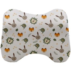 Rabbit, Lions And Nuts  Head Support Cushion by ConteMonfrey