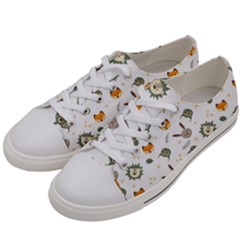 Rabbit, Lions And Nuts  Men s Low Top Canvas Sneakers by ConteMonfrey