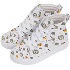 Rabbit, Lions And Nuts  Kids  Hi-top Skate Sneakers by ConteMonfrey