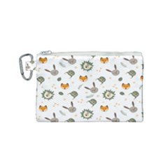 Rabbit, Lions And Nuts  Canvas Cosmetic Bag (small) by ConteMonfrey