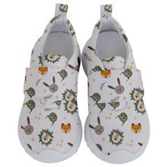 Rabbit, Lions And Nuts  Kids  Velcro No Lace Shoes by ConteMonfrey