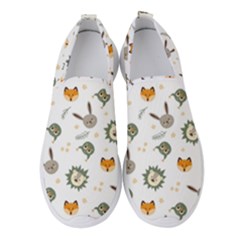 Rabbit, Lions And Nuts  Women s Slip On Sneakers by ConteMonfrey