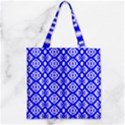 Portuguese Tiles Vibes Plaids Zipper Grocery Tote Bag View1