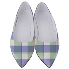 Blue And Green Plaids Women s Low Heels by ConteMonfrey