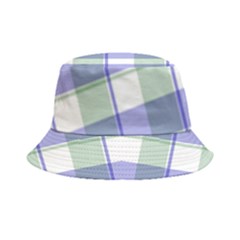 Blue And Green Plaids Bucket Hat by ConteMonfrey