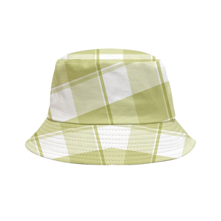 Green tea - White and green plaids Bucket Hat