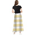 Grey yellow plaids Maxi Chiffon Skirt View2