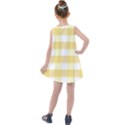 White and yellow plaids Kids  Summer Dress View2