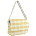 White and yellow plaids Courier Bag View1