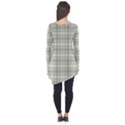 Winter gray plaids Long Sleeve Tunic  View2