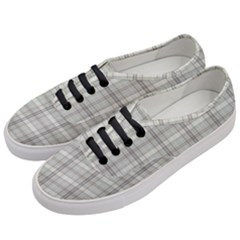 Winter Gray Plaids Women s Classic Low Top Sneakers by ConteMonfrey