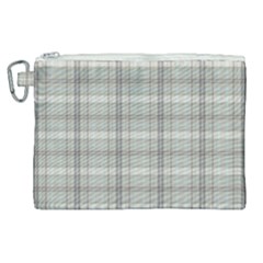 Winter Gray Plaids Canvas Cosmetic Bag (xl) by ConteMonfrey