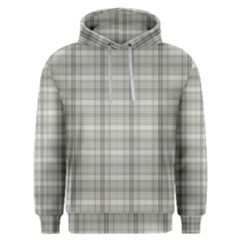 Winter Gray Plaids Men s Overhead Hoodie by ConteMonfrey