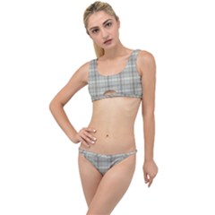 Winter Gray Plaids The Little Details Bikini Set