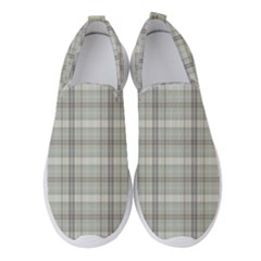 Winter Gray Plaids Women s Slip On Sneakers by ConteMonfrey