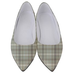 Winter Gray Plaids Women s Low Heels by ConteMonfrey