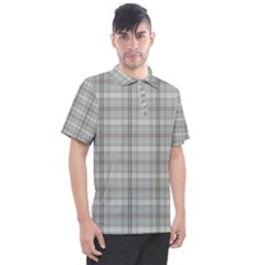 Winter Gray Plaids Men s Polo Tee by ConteMonfrey