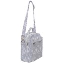 Grey Lace Decorative Ornament - Pattern 14th And 15th Century - Italy Vintage Crossbody Day Bag View2