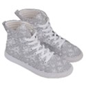 Grey Lace Decorative Ornament - Pattern 14th And 15th Century - Italy Vintage Men s Hi-Top Skate Sneakers View3